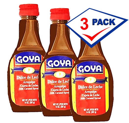 Milk Caramel Spread Dulce de Leche de Goya 14 oz Pack of 3